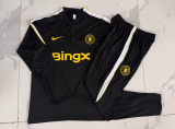 2026-27 Mens Chelsea Half-pull black Training suit B26066#