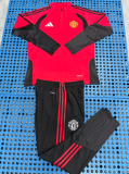 2026-27 Mens Manchester United  red Half-pull Training suit