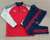2026-27 Mens Arsenal red half  pull Training suit B26071#