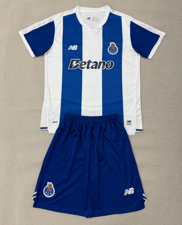 2026-27 Kids FC Porto home blue white soccer Jersey