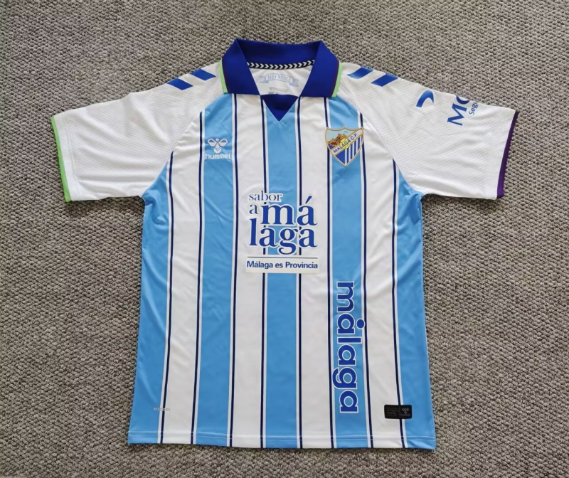2026-27 Mens Malaga home blue white Fans Soccer Jersey