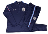 2026-27 Mens England Half-pull blue Training suit B26062#