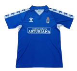 1990-91 Real Oviedo Home blue Retro Soccer Jersey