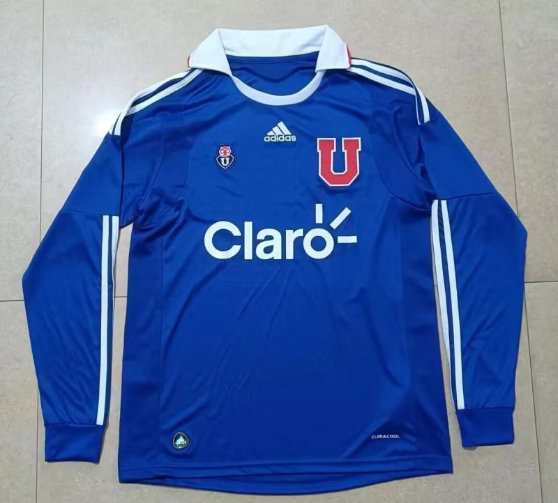 2011 Universidad De Chile Home Long Sleeve Retro Soccer Jersey