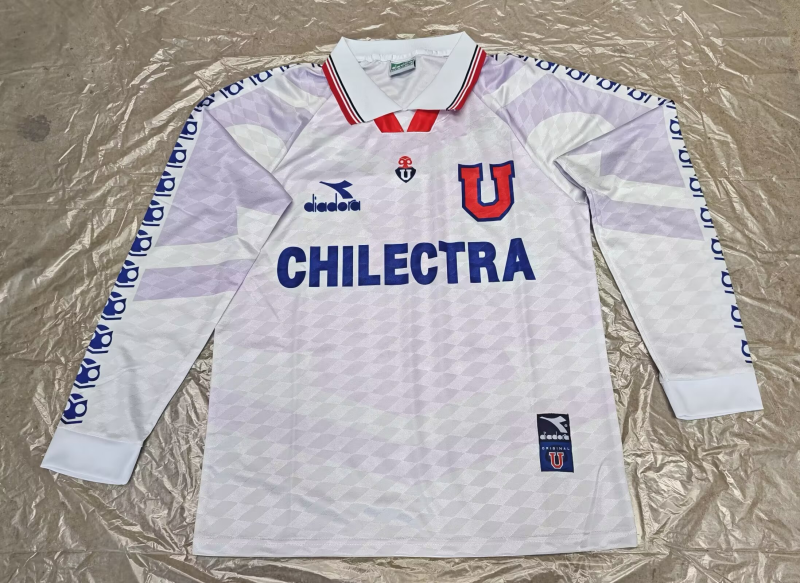 1996 Universidad De Chile away Long Sleeve Retro Soccer Jersey