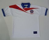 1998 Mens Universidad de Chile away white Retro soccer Jersey
