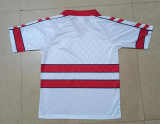 1988 Mens  Denmark Away Retro white soccer Jersey