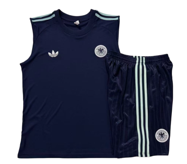 2026-27 Germany Deep Blue vest training Short suit D26052#