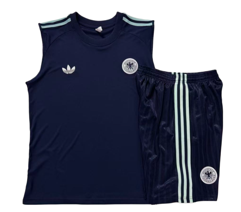2026-27 Germany Deep Blue vest training Short suit D26052#