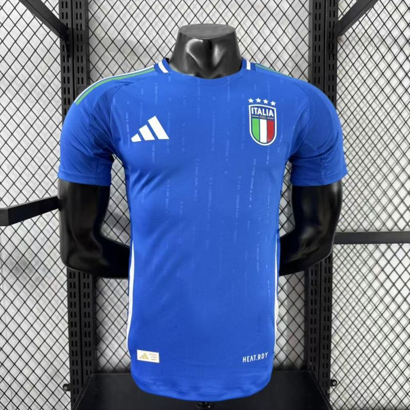 2024-25 Mens Italy home  Player version  blue soccer jersey