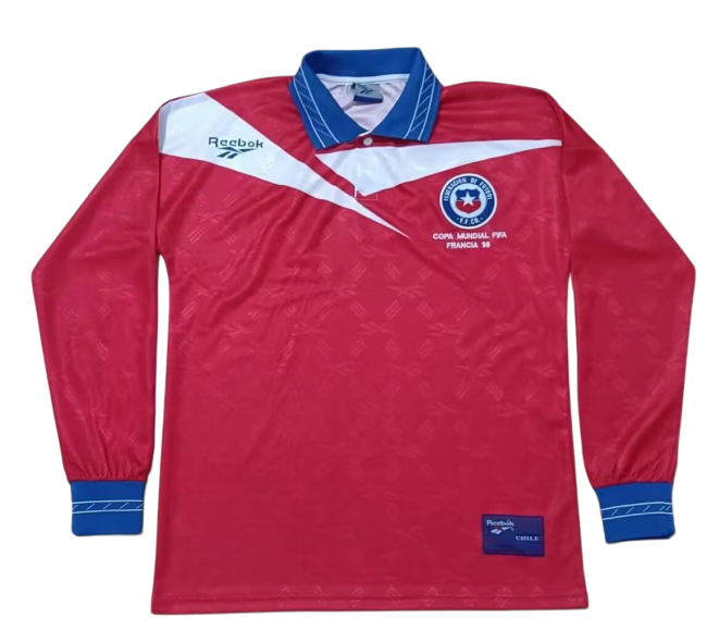 1998 Universidad De Chile red Long Sleeve Retro Soccer Jersey