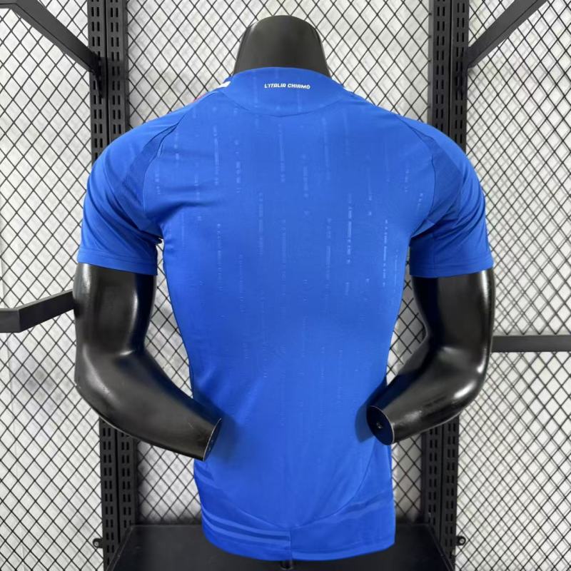 2024-25 Mens Italy home  Player version  blue soccer jersey