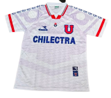 1996 Mens Universidad de Chile away white Retro soccer Jersey
