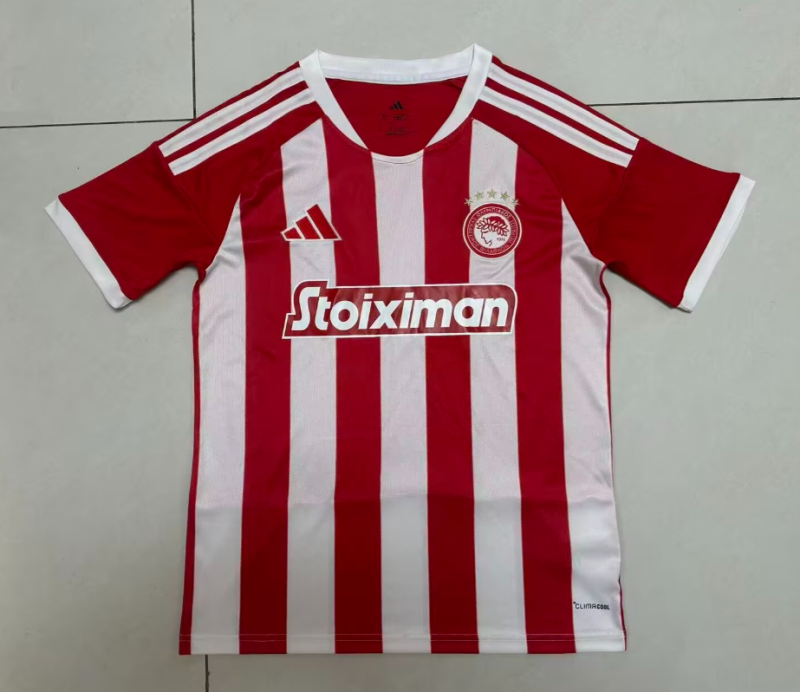 2026-27 Mens Olympiacos F.C  home red soccer jersey