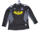2006 Mens Colo-Colo away black  Retro long sleeve soccer jersey