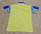 1991-92 Mens Cadiz home Retro yellow  Soccer Jersey