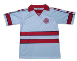 1988 Mens  Denmark Away Retro white soccer Jersey