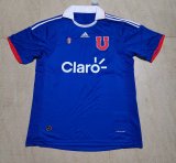 2011 Mens Universidad de Chile home blue Retro soccer Jersey