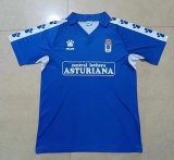 1990-91 Real Oviedo Home blue Retro Soccer Jersey
