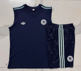 2026-27 Germany Deep Blue vest training Short suit D26052#