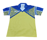 1991-92 Mens Cadiz home Retro yellow  Soccer Jersey