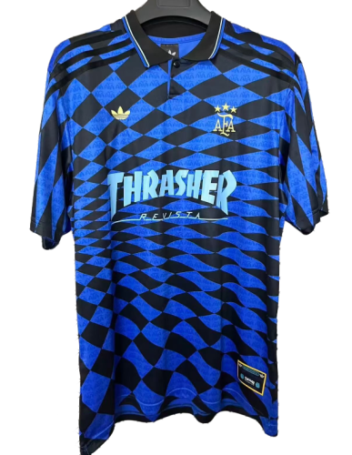2026-27 Argentina Blue Black Joint Edition Training shirts