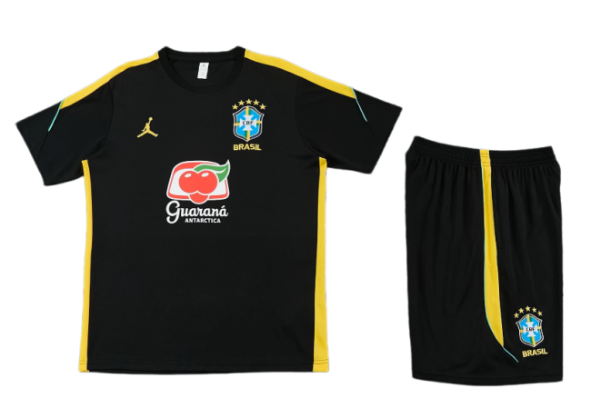 2026-27 KIDS  Brazil black Short training suit