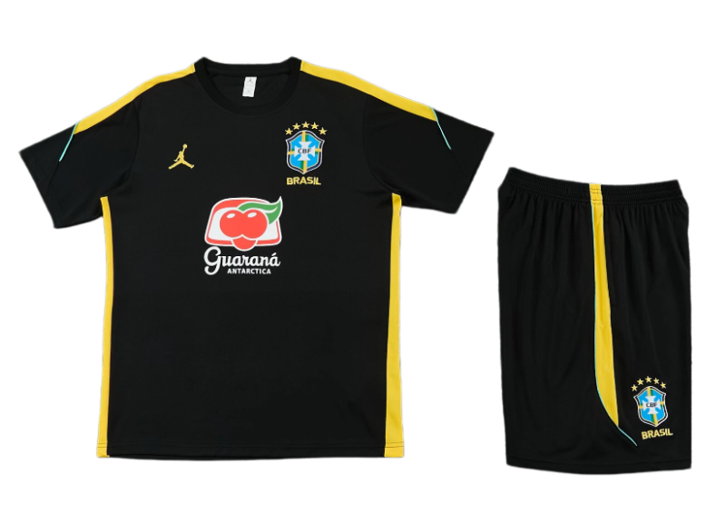 2026-27 KIDS  Brazil black Short training suit
