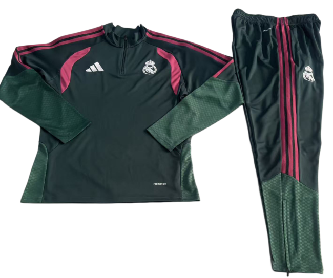 2026-27 Real Madrid dark green  Half Pull Training suit