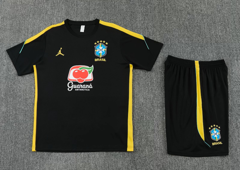 2026-27 KIDS  Brazil black Short training suit