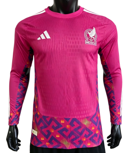 2026-27 France pink Goalkeeper Long sleeve Player Version Soccer Jersey
