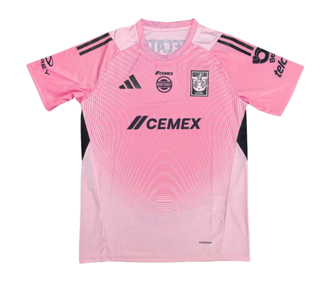 2025-26 Mens Tigres UANL goalkeeper pink Player version soccer jersey