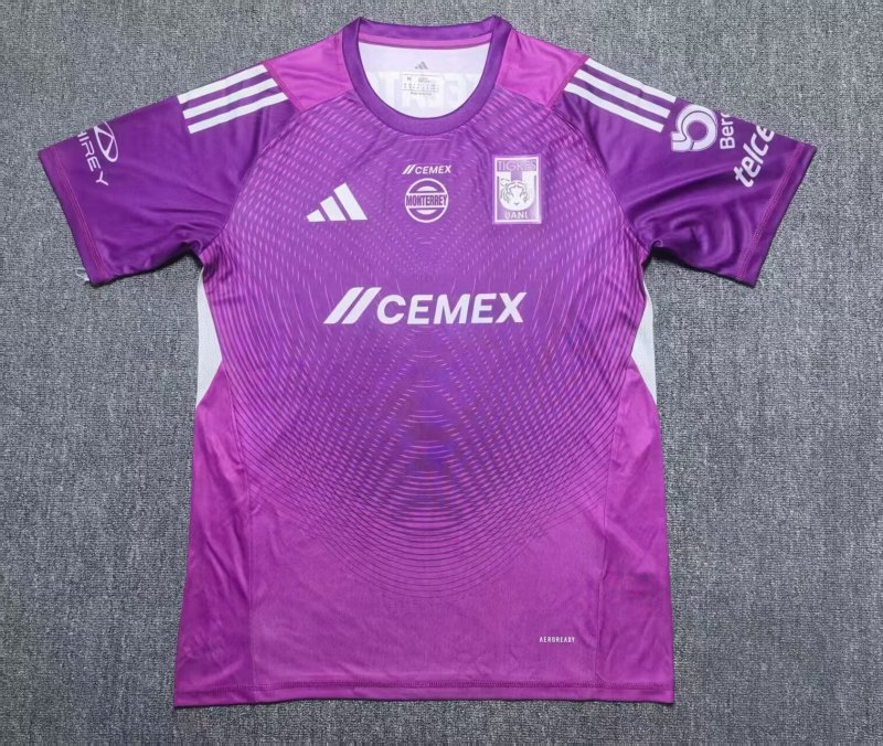 2025-26 Mens Tigres UANL goalkeeper Purple Player version soccer jersey