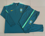 2026-27  Brazil  dark green Half Pull Training suit B26076#
