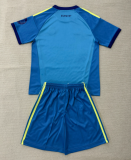 2026-27 Kids Real Madrid goalkeeper blue  Soccer Jersey