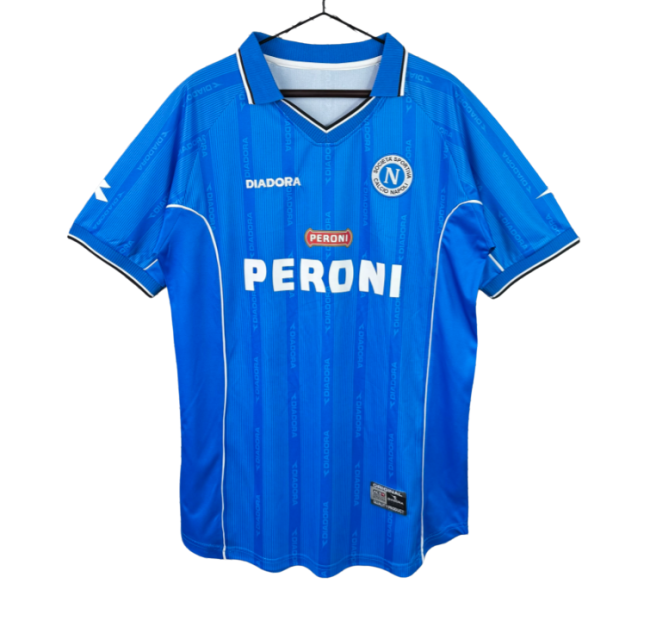 2000-01 Napoli Home Retro blue Soccer Jersey