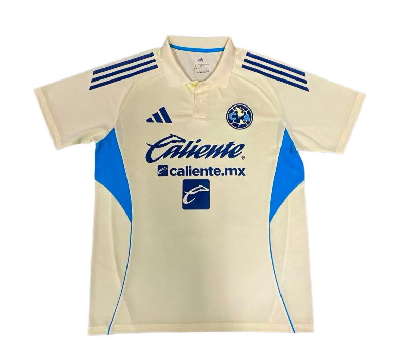2026-27 Club America Polo yellow Player Version training shirt