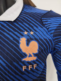 2026-27 Mens France home Long Sleeve Player Version Soccer Jersey