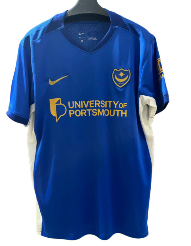 2026-27 Mens Portsmouth home blue Soccer Jersey