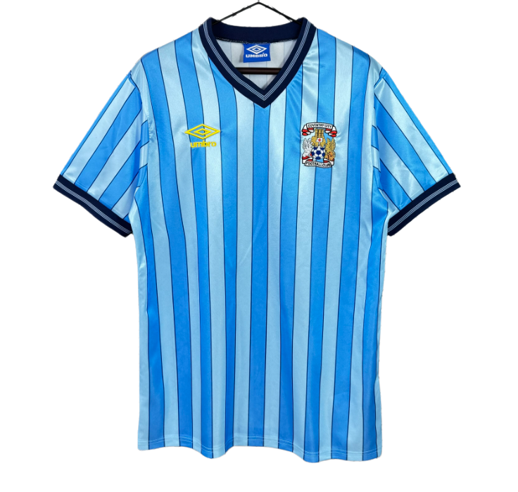 1983-84 Coventry City Home Retro blue Soccer Jersey