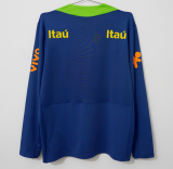 2026-27 Brazil Home blue half Long Sleeve training suit