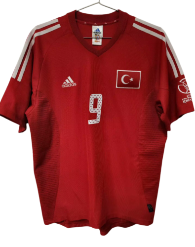 2002 Turkey home retro red Fans Soccer Jersey