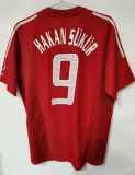 2002 Turkey home retro red Fans Soccer Jersey