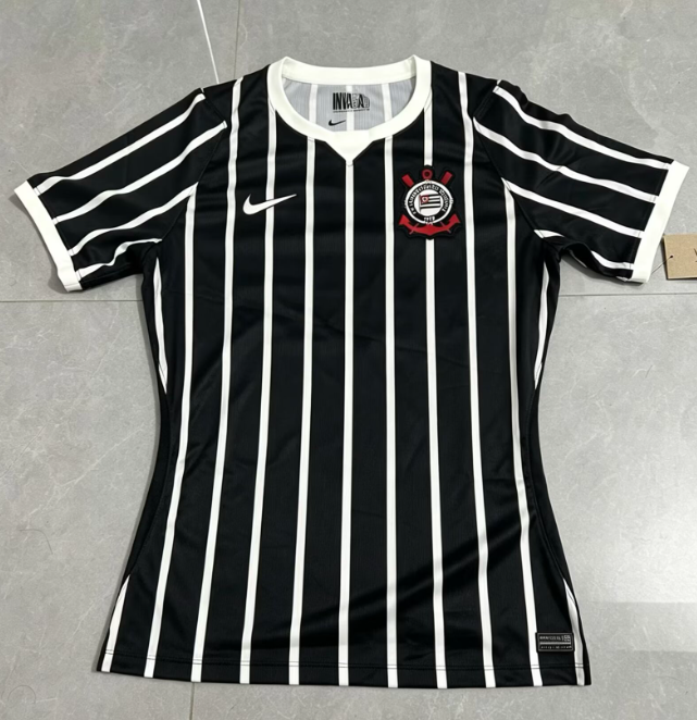 2026-27 Women Corinthians away black  Soccer Jersey