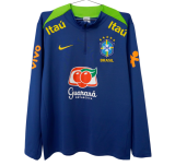2026-27 Brazil Home blue half Long Sleeve training suit