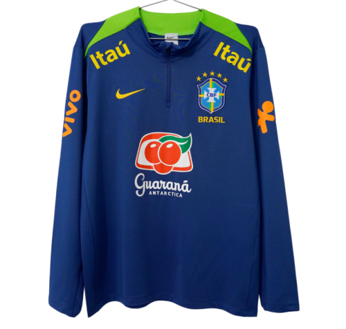 2026-27 Brazil Home blue half Long Sleeve training suit