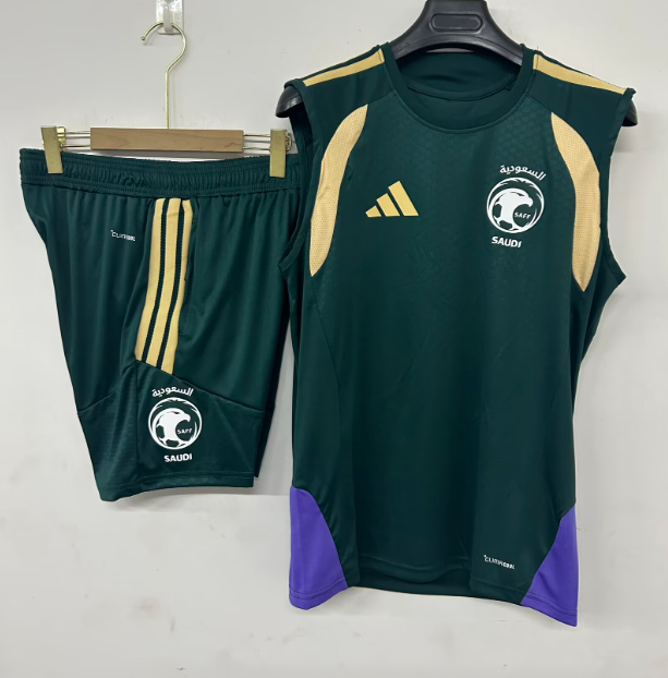 2026-27 Saudi Arabia green vest training Short suit
