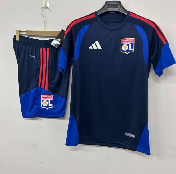 2026-27 Mens  Lyon navy blue Training Short Suit