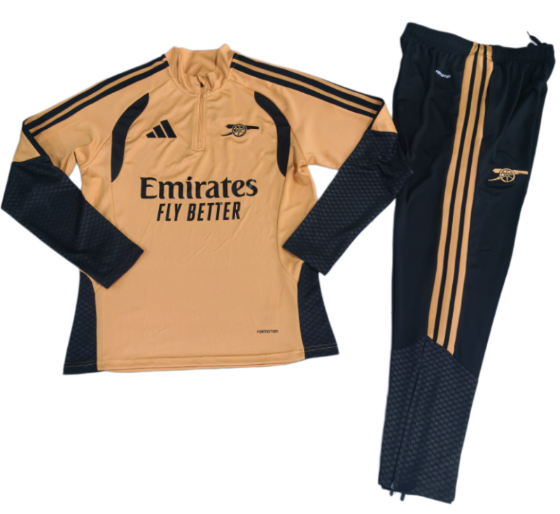 2026-27 Mens Arsenal yellow half  pull Training suit