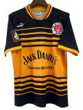 1997-1998 ST PAULI Away yellow black Retro Soccer Jersey